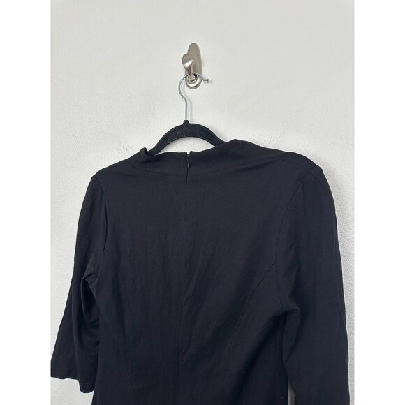 Femkit Berlin Sheath Dress Minimalist Knee Length Black Women's 38 (US 6) NEW - Picture 11 of 11